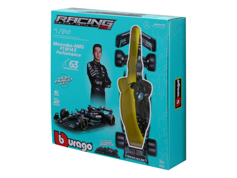 Bburago Stavebnice Mercedes-AMG F1 W14 E 1:24 (2024) #63 George Russell 